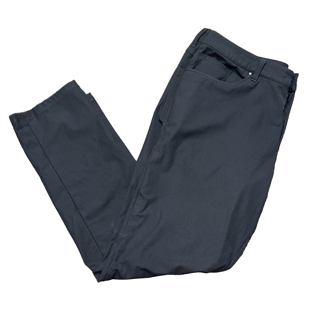 Lululemon Commission Dark Gray Classic Fit Pants Warpstreme Men's 36 x 31 Golf